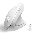 thumbnail image 1 of Perixx Perimice-713W Wireless USB Ergonomic Vertical Computer Mouse - White, 1 of 7