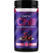 Perk Chill Drink Mix (Chocolate Raspberry) 18 Servings – Calming Melatonin-Free Nighttime Sleep Aid Support with Magnesium & L-Glycine, Gluten-Free