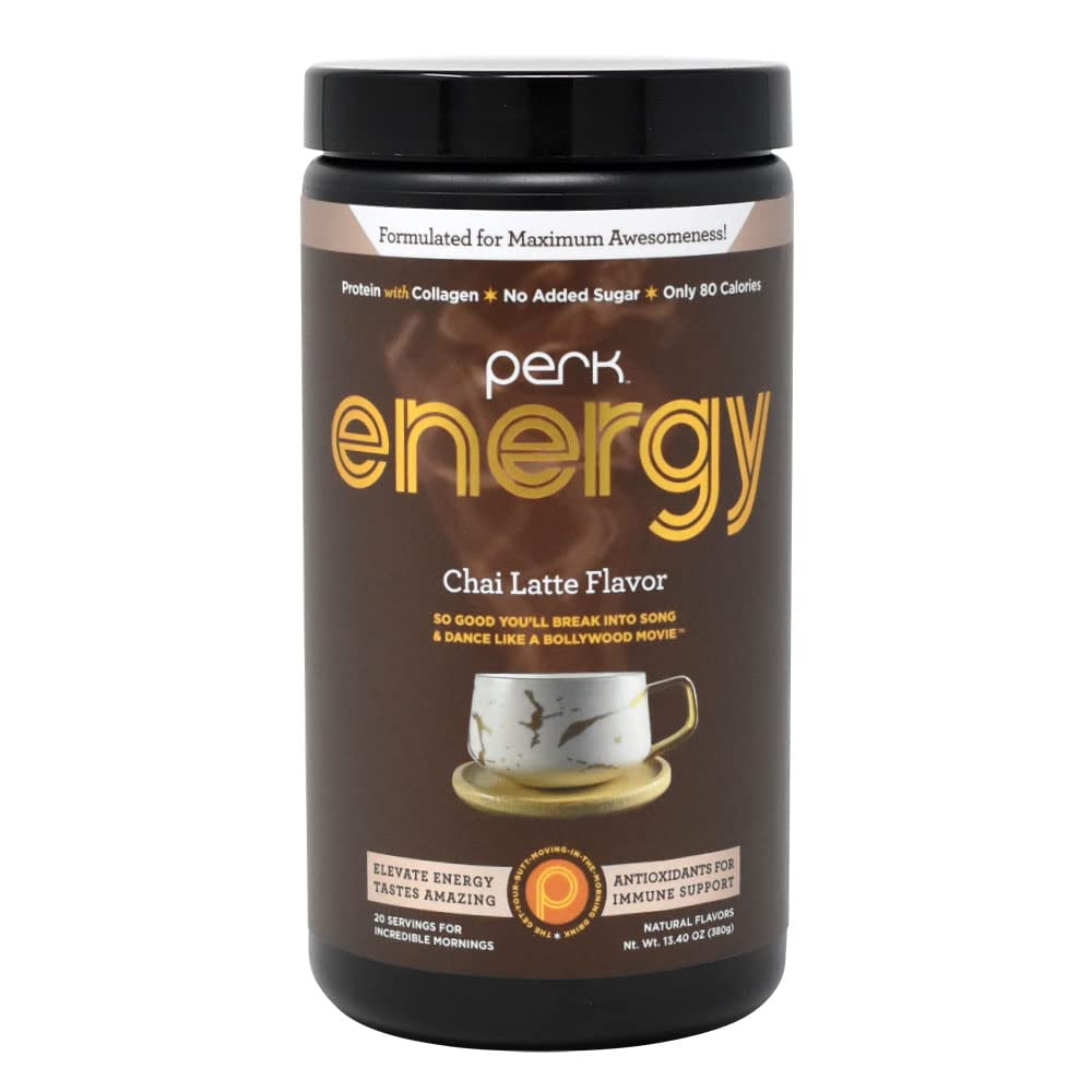 Perk Energy Beverage Mix Chai Latte Flavor
