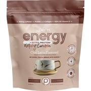 Perk Energy + Extra Protein Powder 1.3 LB Chai Latte - Witney Carson Collaboration - 100mg of Caffeine, 16g of Protein with Collagen, 20 Servings