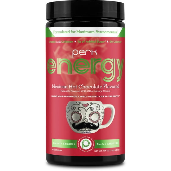 Perk Energy Original Mexican Hot Chocolate 20 Servings - Gluten Free