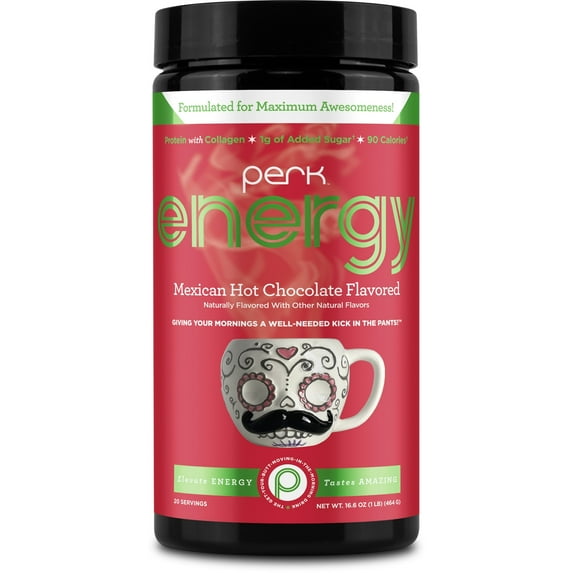 Perk Energy Original Mexican Hot Chocolate 20 Servings - Gluten Free