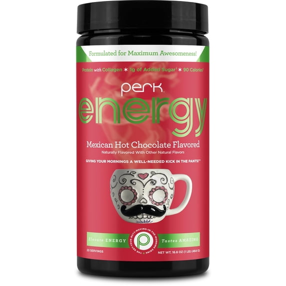 Perk Energy Original Mexican Hot Chocolate 20 Servings - Gluten Free