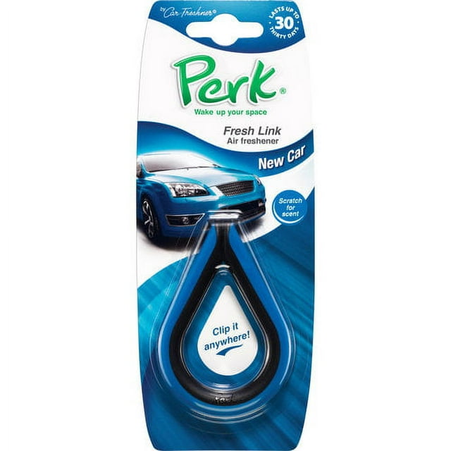 Perk Fresh Link Air Freshener, New Car
