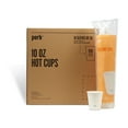 thumbnail image 1 of Perk Paper Hot Cups 10 oz. White 50/Sleeve 10 Sleeves/Carton PK59143CT, 1 of 1