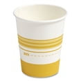 thumbnail image 1 of Perk™ Paper Hot Cups, 8 oz, White/Yellow, 50/Pack, 1 of 9