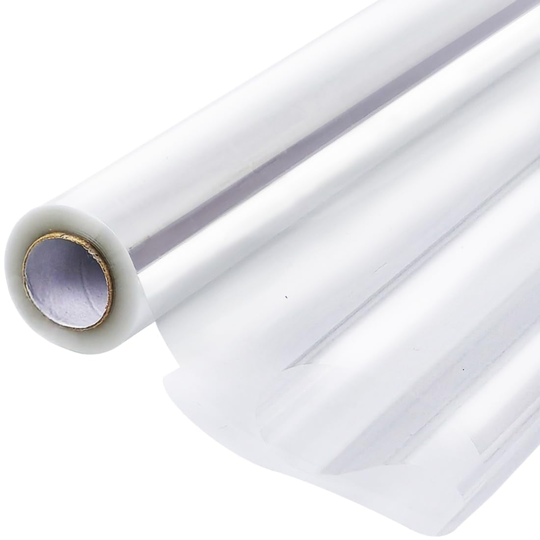 PerkHomy Clear Cellophane Wrap Roll 17.5" x 125' 3Mil Thick Cellophane