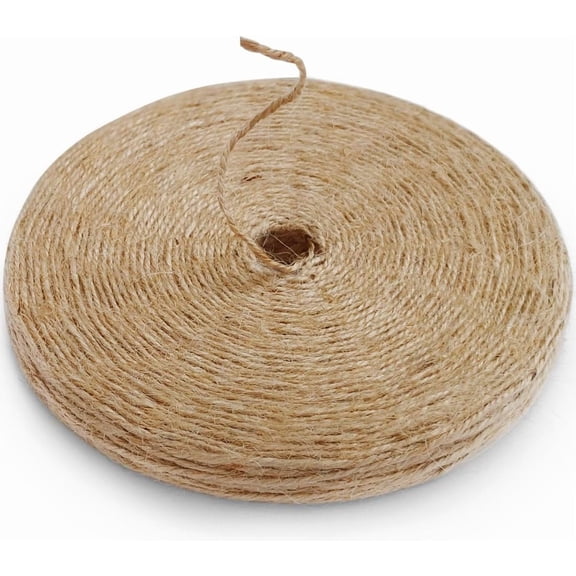 PerkHomy Garden Strong Natural Jute 400 Feet Long Brown for Gardening Tomato Climbing Plant Tie Floristry Crafts Gift Wrapping Packing Decor (Brown 2mm * 400feet)