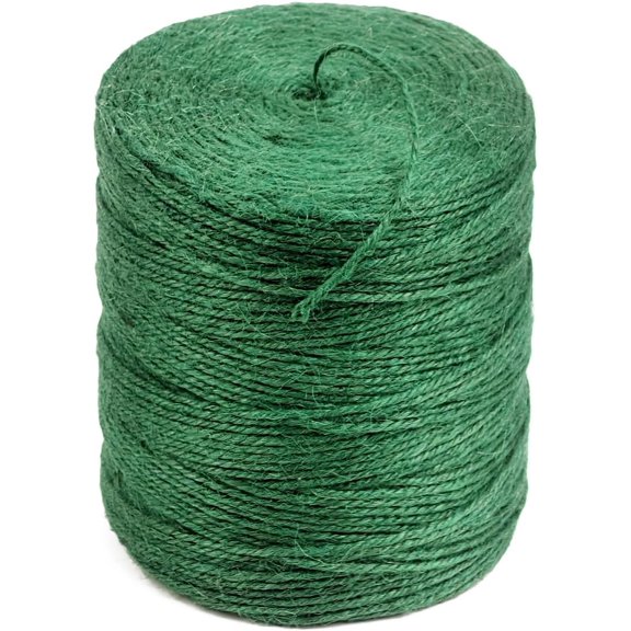 PerkHomy Garden Strong Natural Jute 800 Feet Long Green for Gardening Tomato Climbing Plant Tie Floristry Crafts Gift Wrapping Packing Decor (Green 2mm * 800feet)
