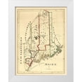 thumbnail image 1 of Perkins 19x24 White Modern Wood Framed Museum Art Print Titled - Maine - Perkins 1820, 1 of 4