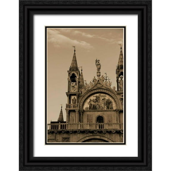 Perkins, Greg 11x14 Black Ornate Wood Framed with Double Matting Museum Art Print Titled - Architettura di Italia V