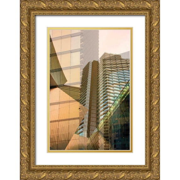 Perkins, Greg 23x32 Gold Ornate Wood Framed with Double Matting Museum Art Print Titled - Double Take IV
