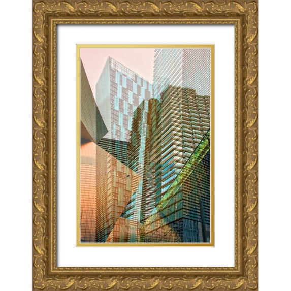 Perkins, Greg 23x32 Gold Ornate Wood Framed with Double Matting Museum Art Print Titled - Double Take VIII