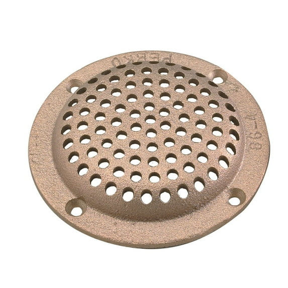 Perko 0086DP4PLB; 4 Round Bronze Strainer