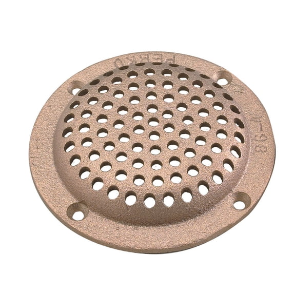 Perko 0086DP5PLB Round Bronze Strainer - 5"