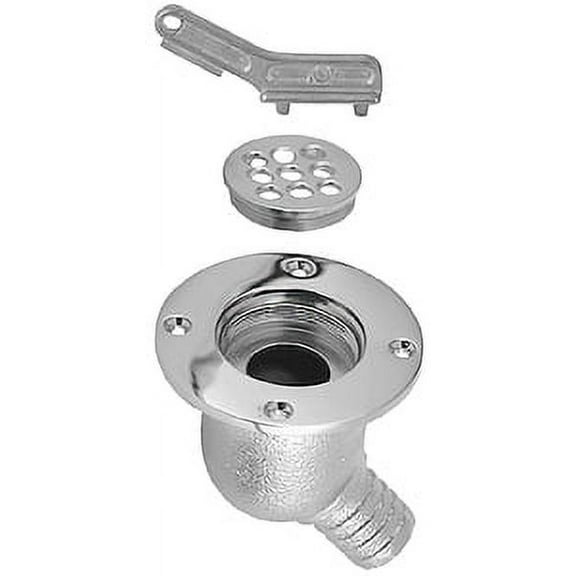 Perko 0142001CHR Chrome Cockpit Scupper for 1" Hose