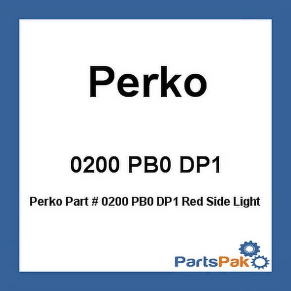 Perko 0200 PB0 DP1  0200 PB0 DP1 Red Side Light