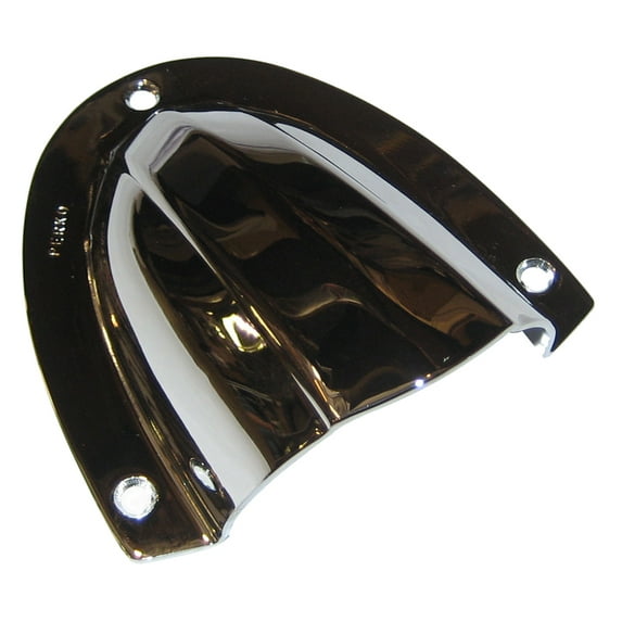 PERKO CHROME PLATED BRASS CLAMSHELL VENT 4" X 3.75"