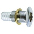 thumbnail image 1 of 4" Silver and Gold Solid Thru-Hull Fitting for Hose, 1 of 3