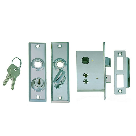 Perko 0927DP0CHR Mortise Lock Set with Bolt