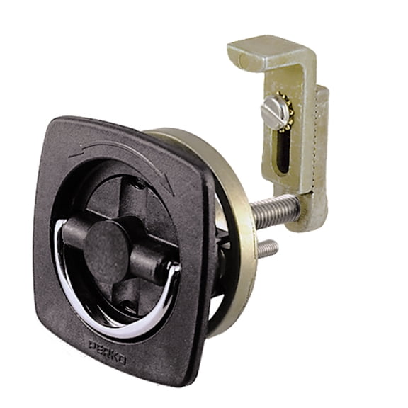 Perko 0932DP2WHT Flush-Mount Non-Locking Latch with Offset Adjustable Cam Bar for 1-1/8" to 2" Diameter - White