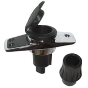 Perko Locking Collar Pole Light Mounting Base - 2 Pin - Chrome Pl... [1060PB0DP]