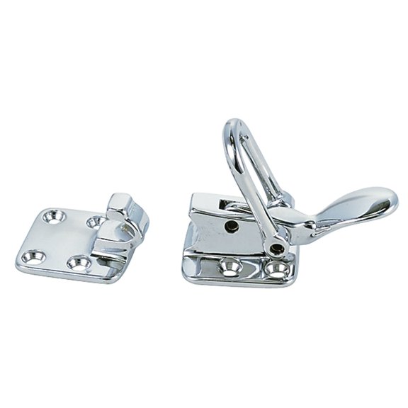 Perko 1112DP0CHR Chrome-Plated Flat Mounting Hold-Down Clamp - 3" x 1-1/2"