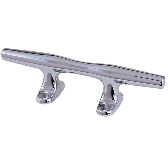 6" Stainless Chrome Plated Boat Open Base Cleat