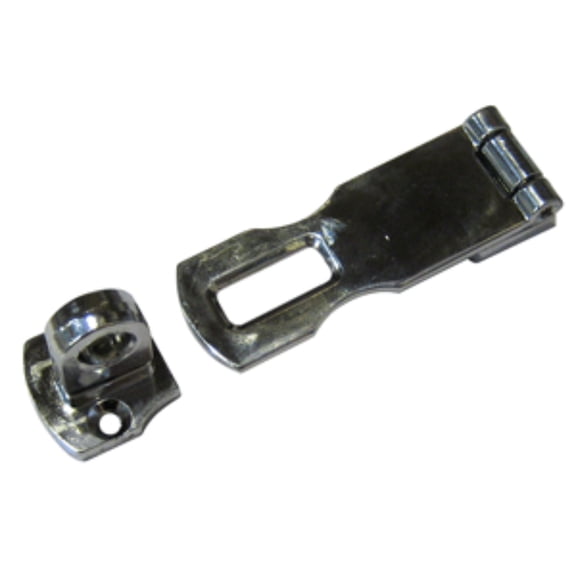 5" Stainless Steel Chrome Plated Swivel Eye Hasp