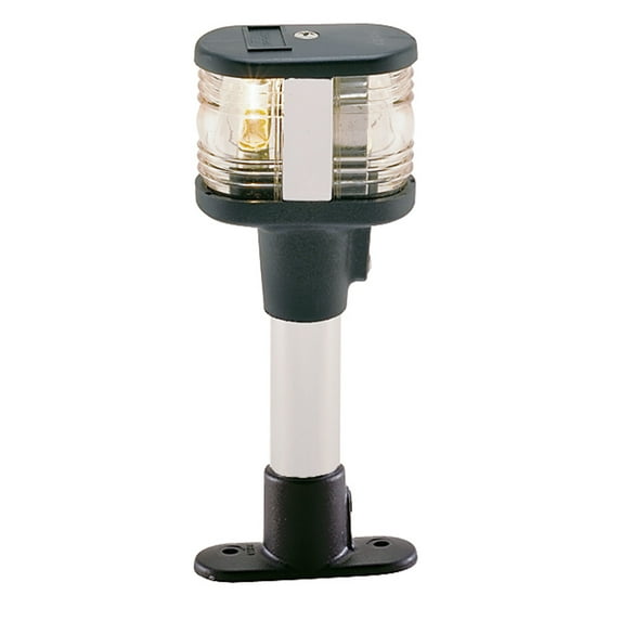 Perko 1196DP1CHR Fixed-Mount Combination Masthead/White All Round Light with Polymer Base - 6" Height