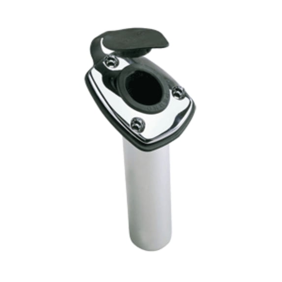 Perko 1205DP0CHR Angled Flush Mount 8" L x 1-5/8" ID x 2" OD Rod Holder