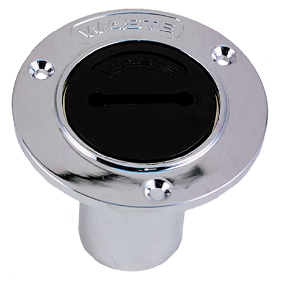 Perko 1269DP0CHR Chrome-Plated Waste Deck Plate for 1-1/2" Hose