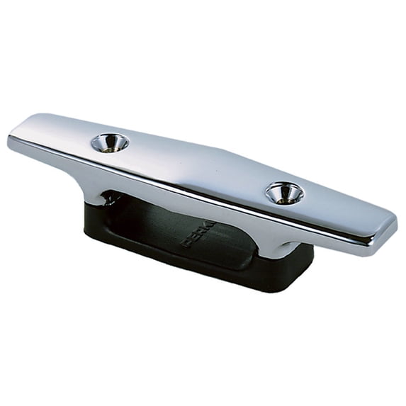 Perko 1306DP1CHR Chrome-Plated Open Base Cleat with Black Polymer Base - 4.5" Length
