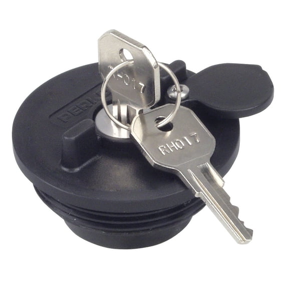 Perko 1324DP1BLK Fuel System Locking Gas Cap and O-Ring for 1.5" Non-Vented Fills