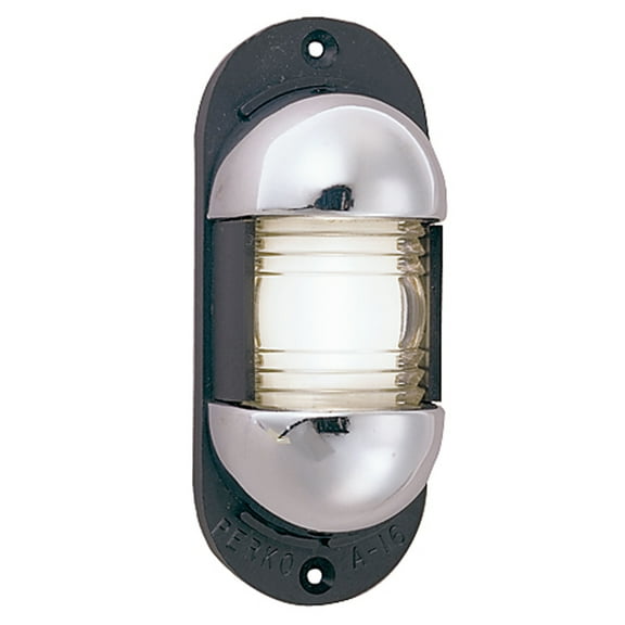 Perko 1332DP0CHR Vertical-Mount Stern Light with Black Polymer Base - 3-3/4" Length x 1-1/2" Width x 1-3/8" Projection