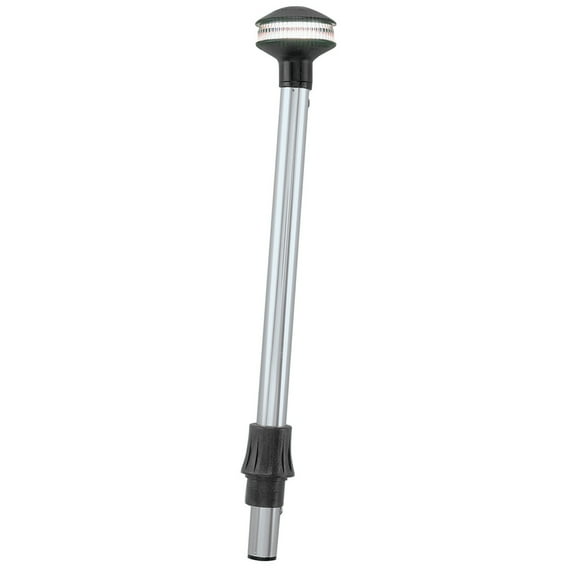 Perko 1440DP5CHR Inland-Series Reduced Glare White All-Round Pole Light - 42" Height, 0 Rake