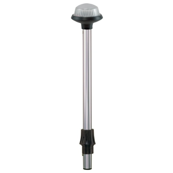 Perko 1460DP4CHR Coastal Series Reduced Glare White All-Round Pole Lights - 36" Pole