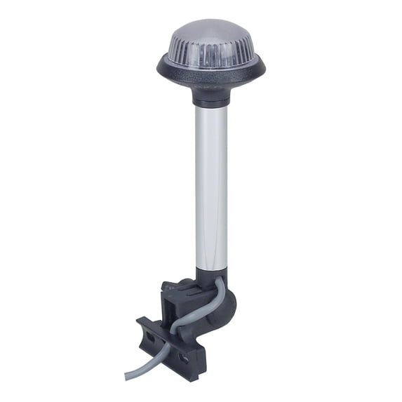 Perko 1607DP0CHR Fixed-Mount Folding Tower/Arch White All-Round Light - 8" Height