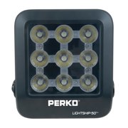 Perko 1643050F0B Lightship 50 High Performance LED Floodlight - 7,500 Lumens, Black
