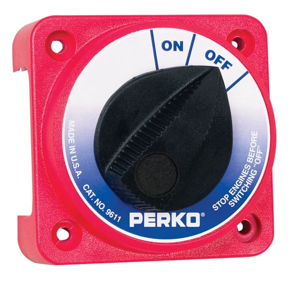 Perko 9611DP Compact Medium Duty Main Battery Disconnect Switch | Bundle of 2
