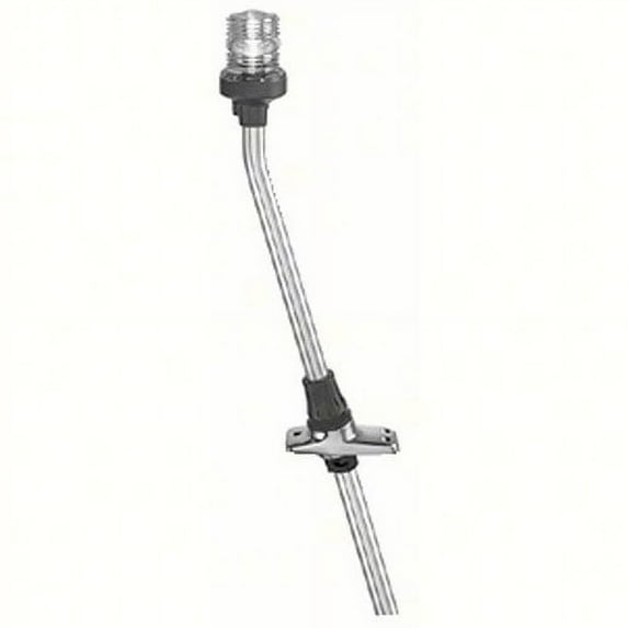 Perko All-Round Telescoping Pole Light with Base & Clear Fresnel Globe