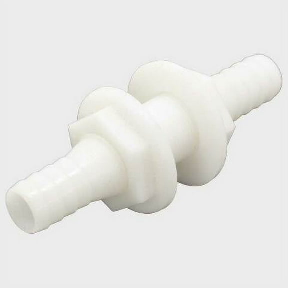 Perko Boat Straight Hose Fitting 910-234 | 3/4 x 3/4 Inch Barb White