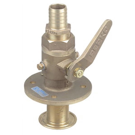 Perko Cast Bronze Seacock with Straight Hose Adapter