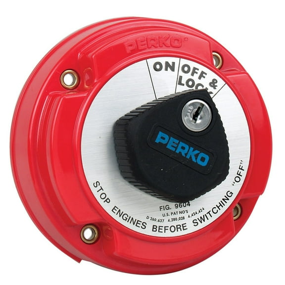 Perko Medium Duty Main Battery Disconnect Switch w/Alternator Field ... [9604DP]