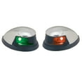 thumbnail image 1 of Perko Red/Green Horizontal Mount Side Lights - Pair - Chrome Pla... [0648DP0CHR], 1 of 1