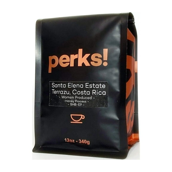 Perks! Costa Rica "Santa Elena Estate" Whole Bean Coffee - 12oz Bag