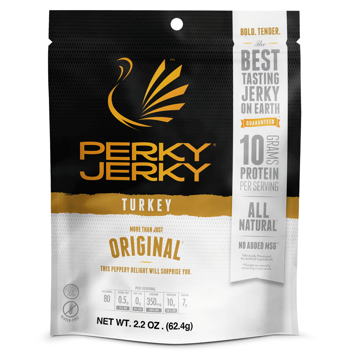 Perky Jerky Original Turkey Jerky, 2.2 oz
