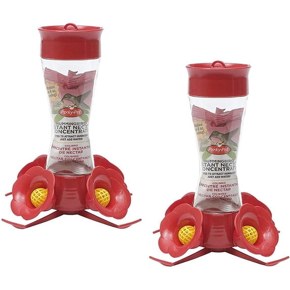 Perky-Pet Perky Pet 203CPBN 8 Oz Clear Glass Hummingbird Feeder Set of 2 — Residential Use, Standard Application