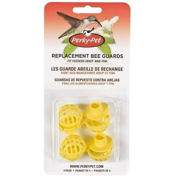 Woodstream Perky Pet Replacement Bee Guard 205Y - Yellow - 4 Count
