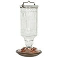 thumbnail image 1 of Perky-Pet 24 oz Clear Square Antique Bottle Glass Hummingbird Feeder, 1 of 3